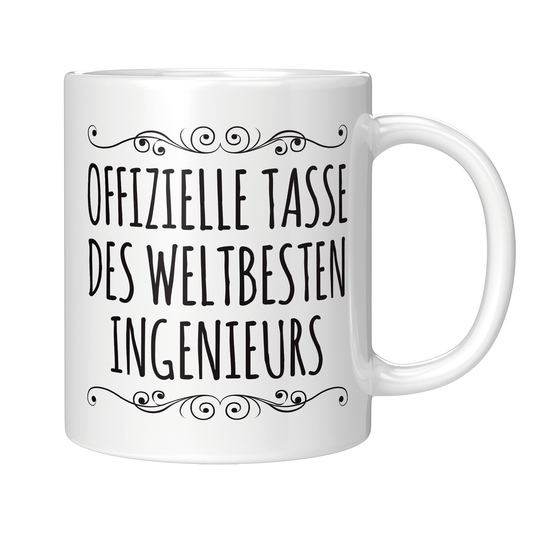 Ingenieur Tasse - Weltbester Ingenieur (Ingenieurin, Geschenk)