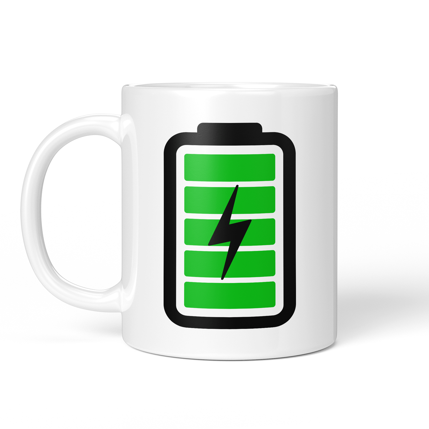 CupHaven® Kaffeeliebhaber Tasse - Akku vollgeladen - Geschenk für leidenschaftliche Kaffeetrinker