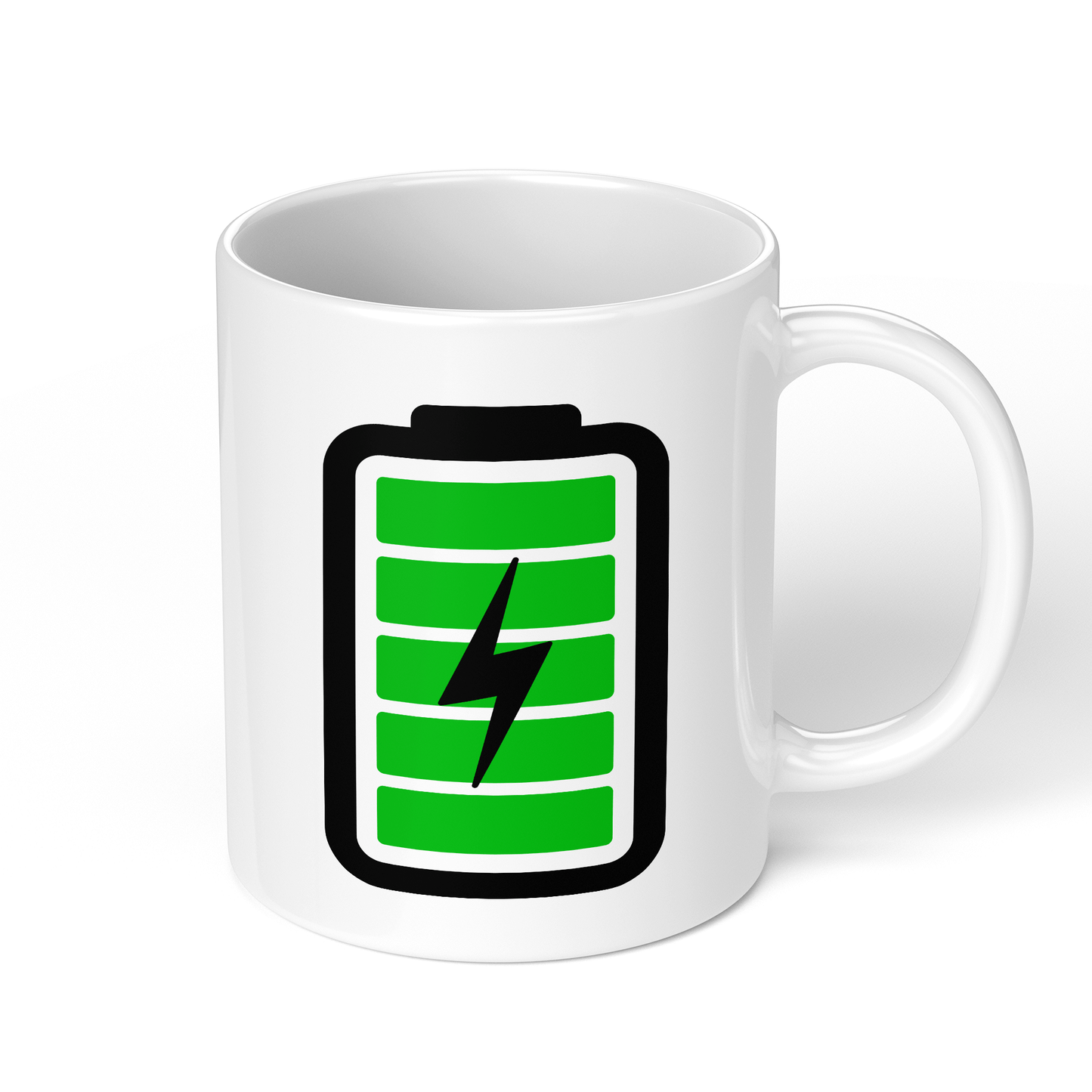 CupHaven® Kaffeeliebhaber Tasse - Akku vollgeladen - Geschenk für leidenschaftliche Kaffeetrinker