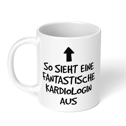CupHaven® Kardiologie Tasse - Fantastische Kardiologin - Geschenk für Kardiologen und Kardiologinnen