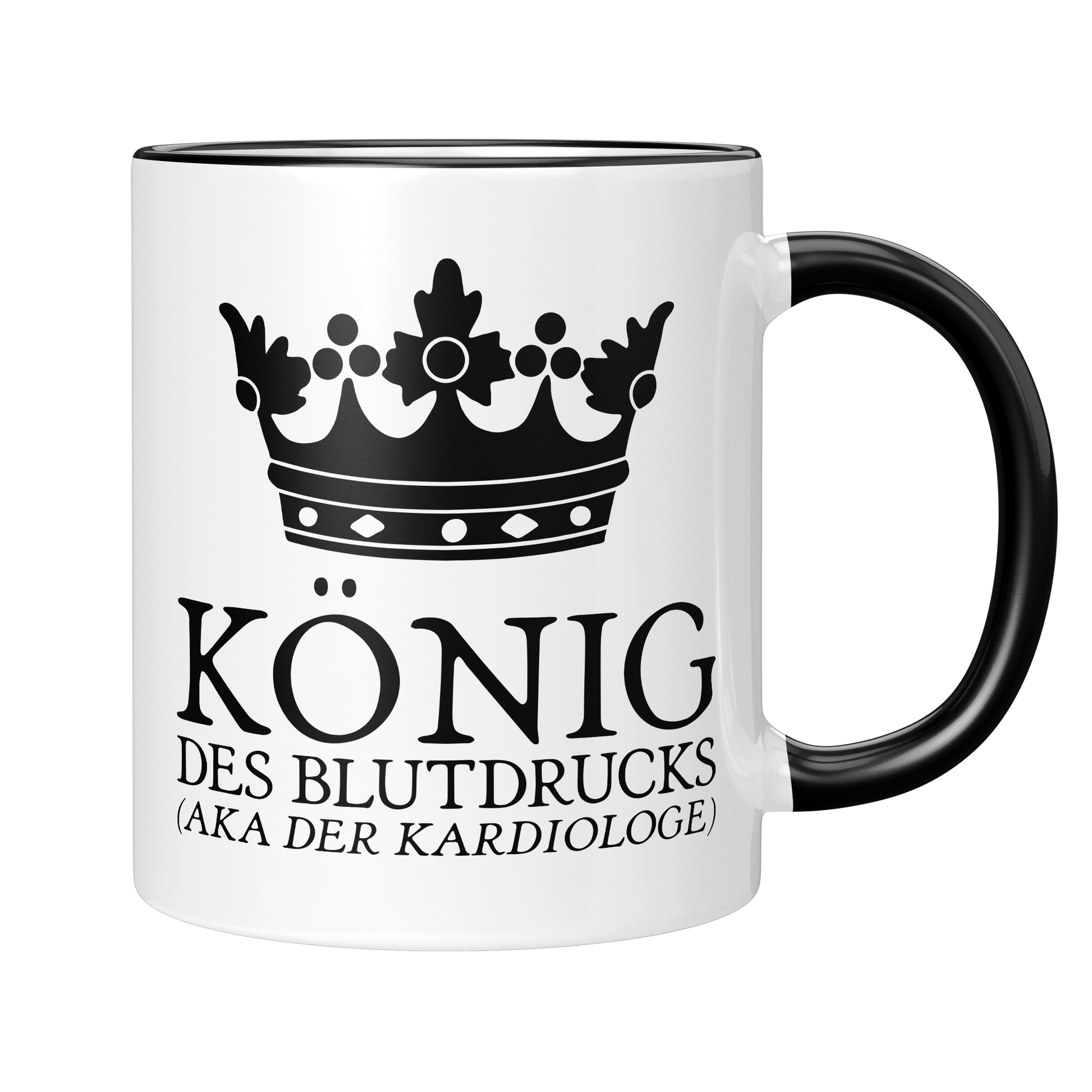 CupHaven® Kardiologie Tasse - König des Blutdrucks (aka der Kardiologe) - Geschenk für Kardiologen und Kardiologinnen