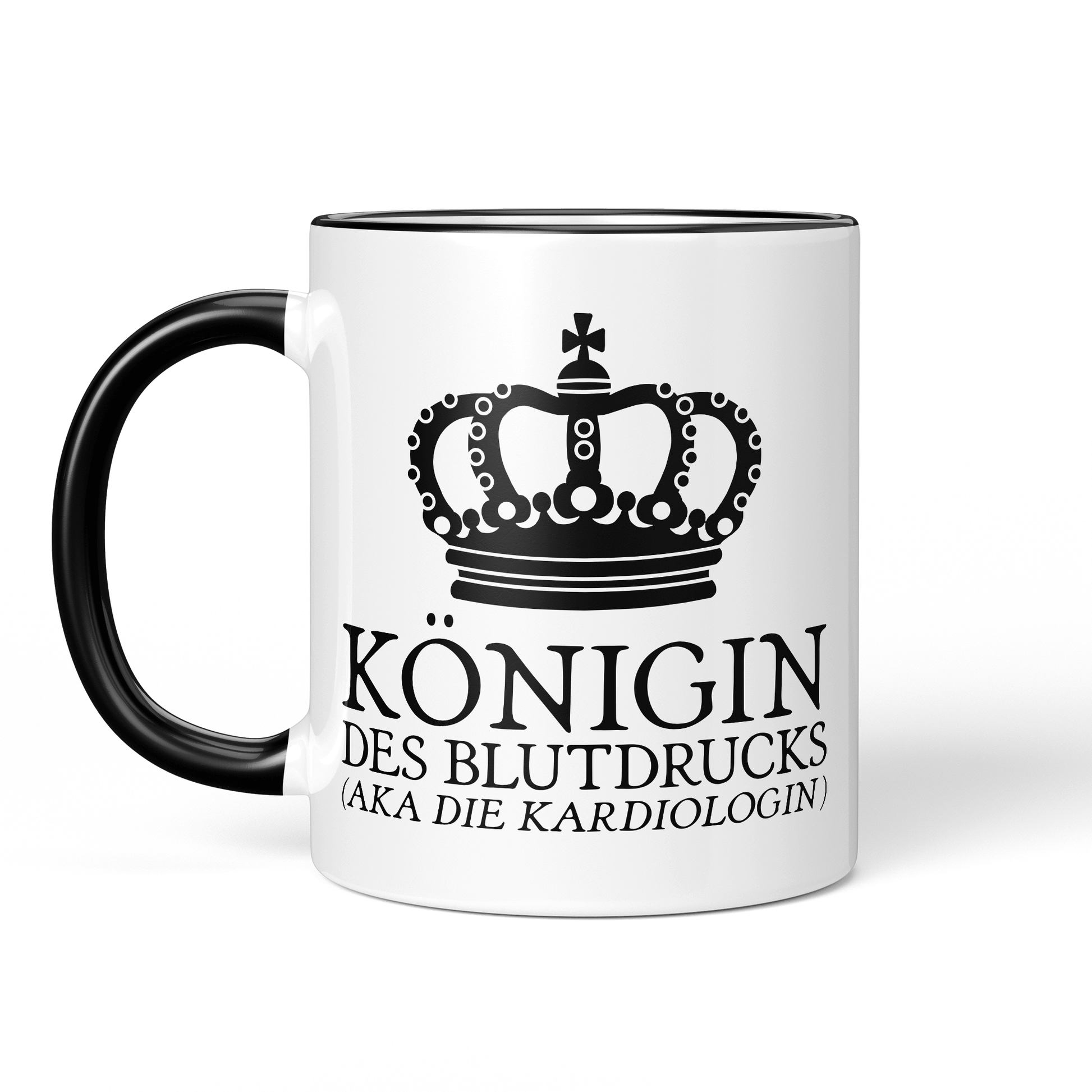 CupHaven® Kardiologie Tasse - Königin des Blutdrucks (aka die Kardiologin) - Geschenk für Kardiologen und Kardiologinnen