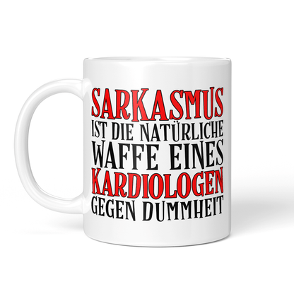 CupHaven® Kardiologie Tasse - Sarkasmus eines Kardiologen - Geschenk für Kardiologen und Kardiologinnen