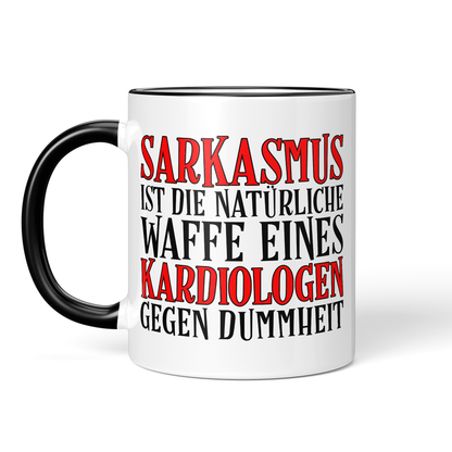 CupHaven® Kardiologie Tasse - Sarkasmus eines Kardiologen - Geschenk für Kardiologen und Kardiologinnen
