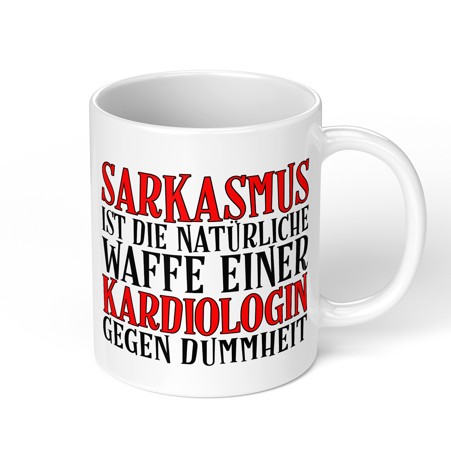CupHaven® Kardiologie Tasse - Sarkasmus einer Kardiologin - Geschenk für Kardiologen und Kardiologinnen
