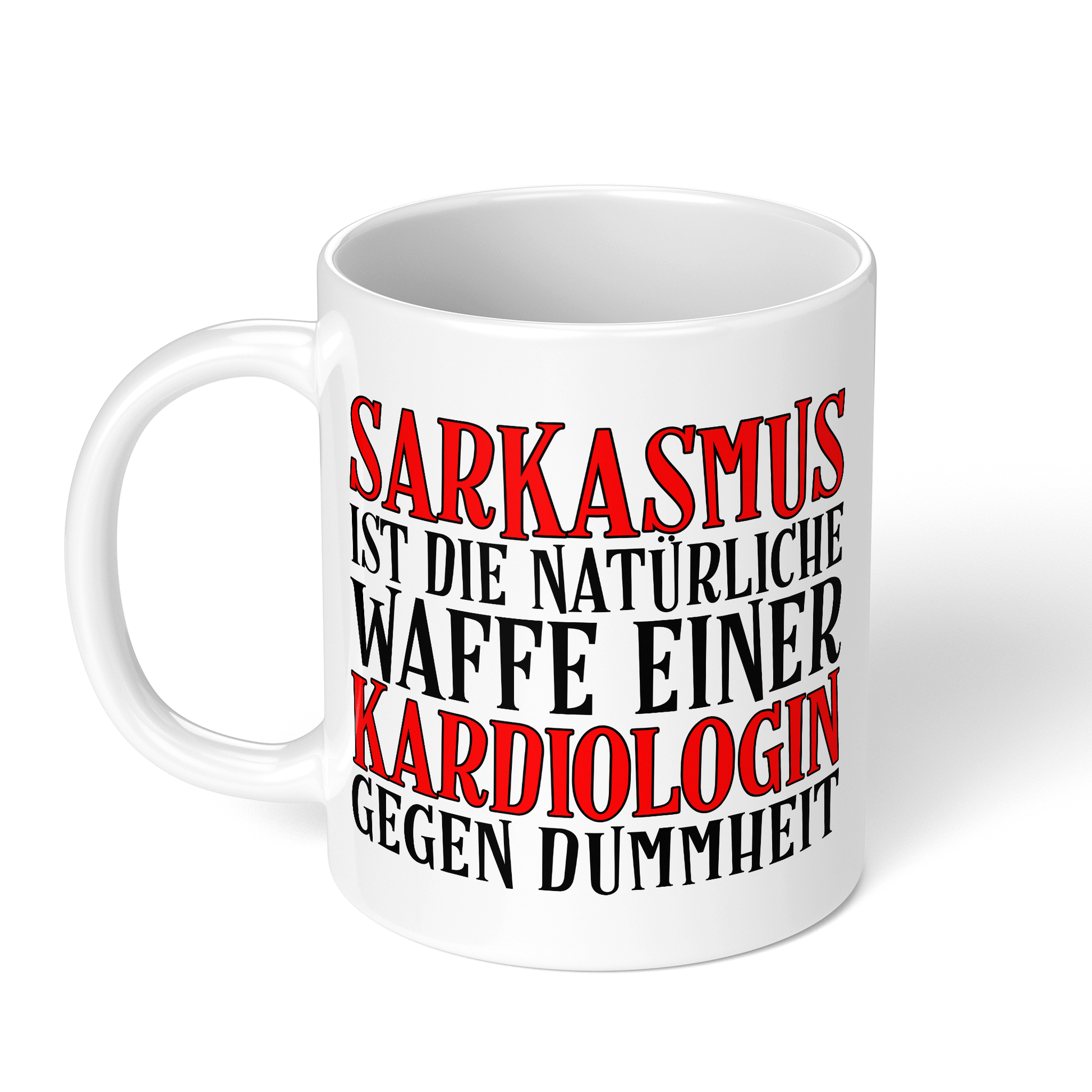 CupHaven® Kardiologie Tasse - Sarkasmus einer Kardiologin - Geschenk für Kardiologen und Kardiologinnen