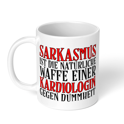CupHaven® Kardiologie Tasse - Sarkasmus einer Kardiologin - Geschenk für Kardiologen und Kardiologinnen