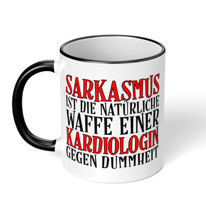 CupHaven® Kardiologie Tasse - Sarkasmus einer Kardiologin - Geschenk für Kardiologen und Kardiologinnen