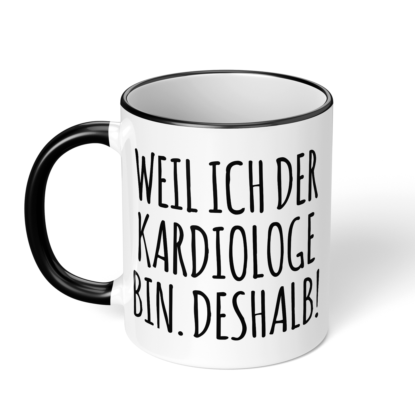 CupHaven® Kardiologie Tasse - Weil ich der Kardiologe bin. Deshalb! - Geschenk für Kardiologen und Kardiologinnen