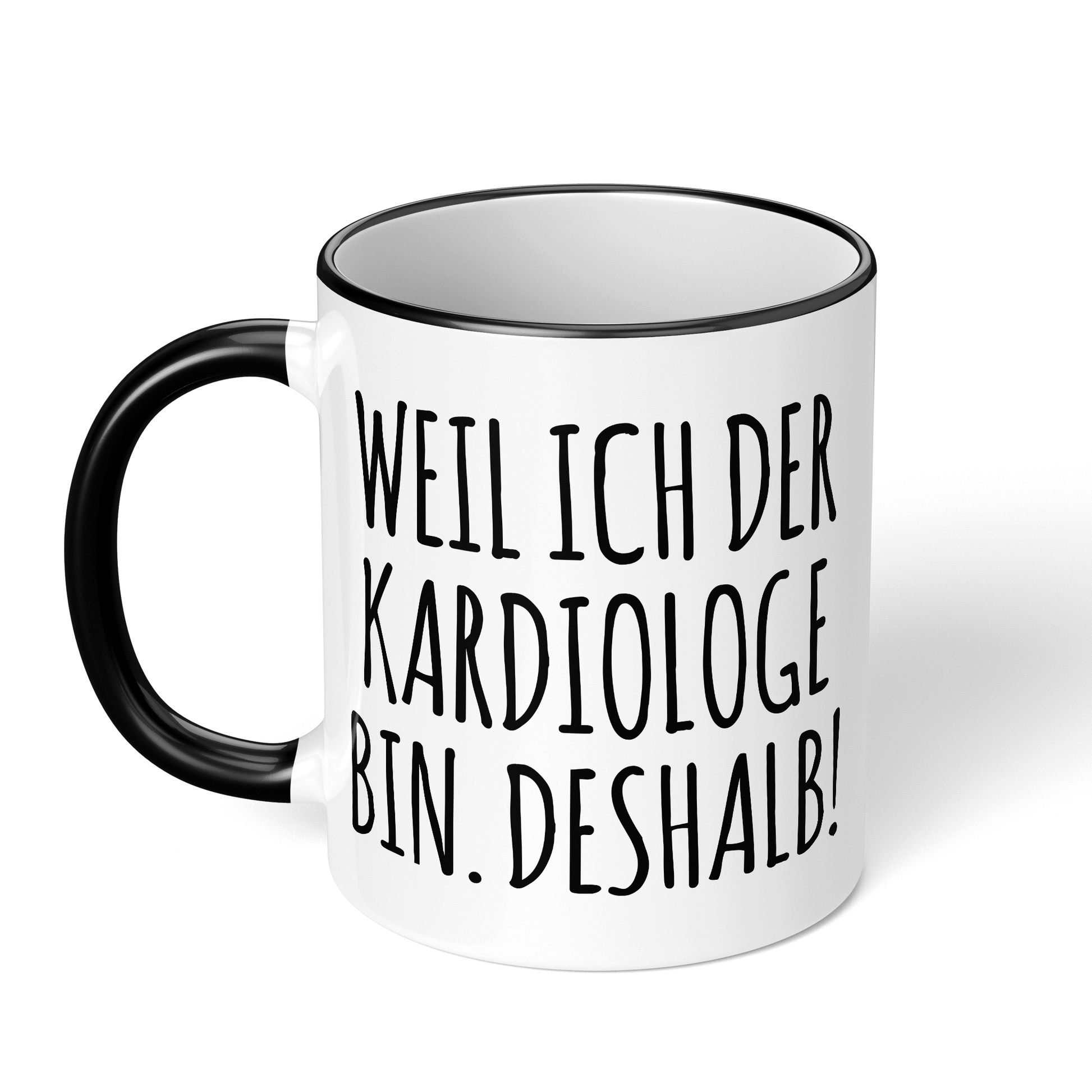 CupHaven® Kardiologie Tasse - Weil ich der Kardiologe bin. Deshalb! - Geschenk für Kardiologen und Kardiologinnen