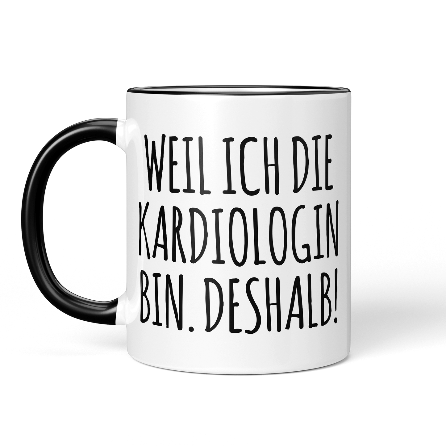 CupHaven® Kardiologie Tasse - Weil ich die Kardiologin bin. Deshalb! - Geschenk für Kardiologen und Kardiologinnen