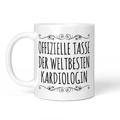 CupHaven® Kardiologie Tasse - Weltbeste Kardiologin - Geschenk für Kardiologen und Kardiologinnen