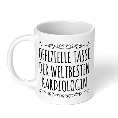 CupHaven® Kardiologie Tasse - Weltbeste Kardiologin - Geschenk für Kardiologen und Kardiologinnen