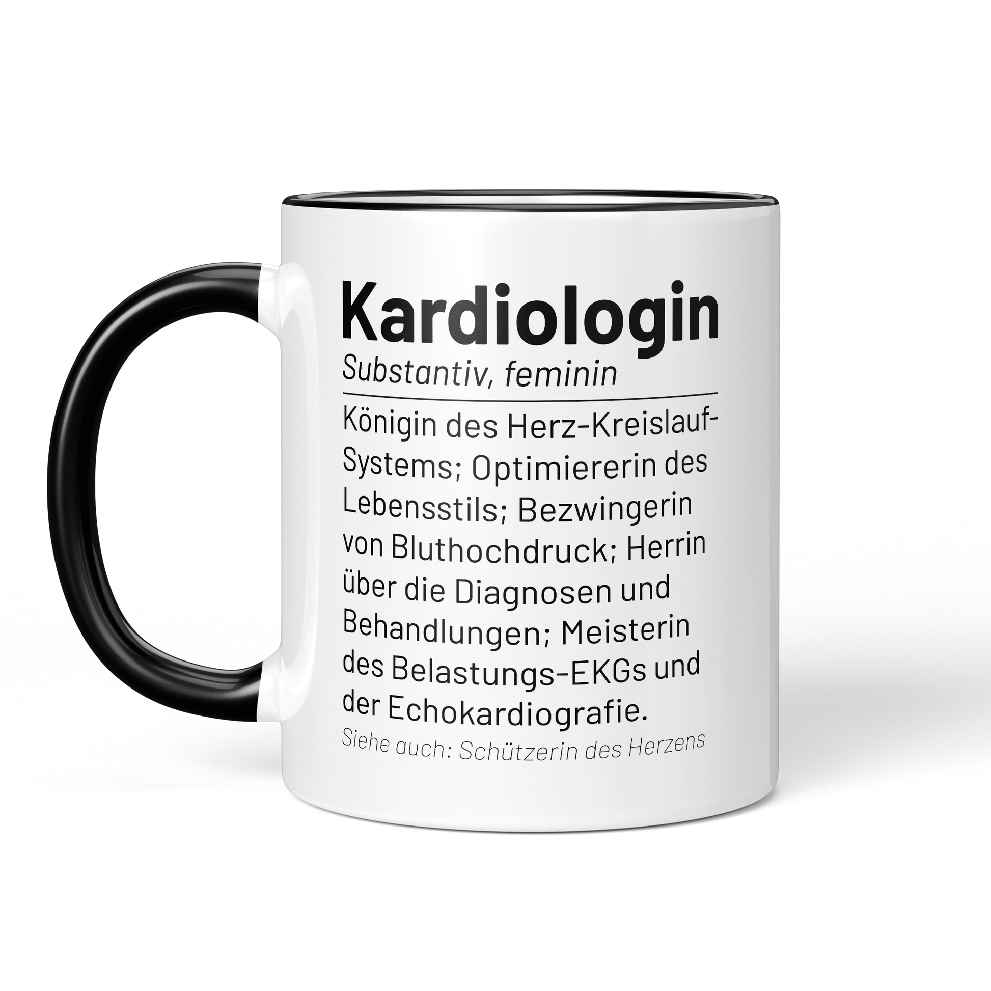 CupHaven® Kardiologie Tasse - Wörterbuch "Kardiologin" - Geschenk für Kardiologen und Kardiologinnen