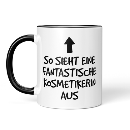 CupHaven® Kosmetikerin Tasse - Fantastische Kosmetikerin - Geschenk für Kosmetikerinnen und Kosmetiker