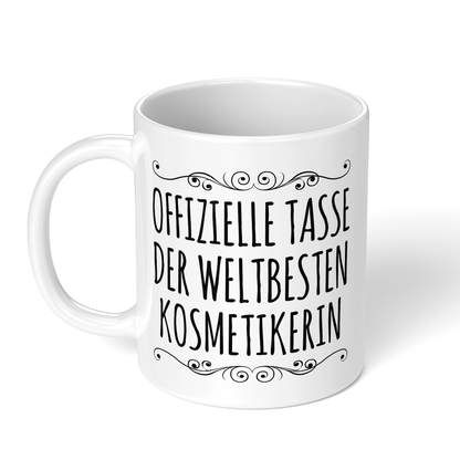CupHaven® Kosmetikerin Tasse - Weltbeste Kosmetikerin - Geschenk für Kosmetikerinnen und Kosmetiker