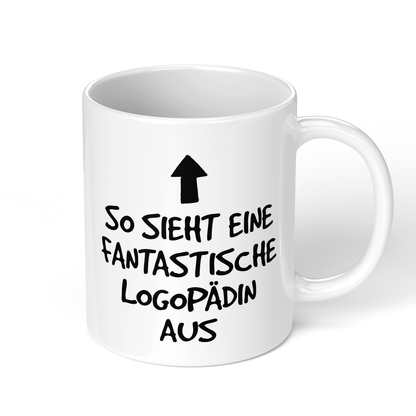 CupHaven® Logopädie Tasse - Fantastische Logopädin - Geschenk für Logopäden und Logopädinnen