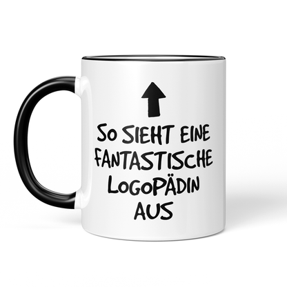 CupHaven® Logopädie Tasse - Fantastische Logopädin - Geschenk für Logopäden und Logopädinnen