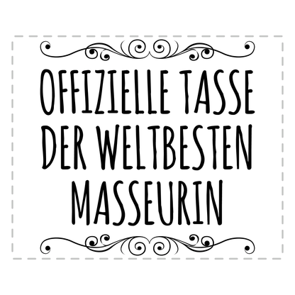 Masseur Tasse - Weltbeste Masseurin (Massagetherapeut, Geschenk)