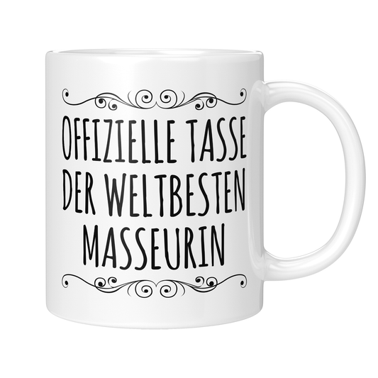 Masseur Tasse - Weltbeste Masseurin (Massagetherapeut, Geschenk)
