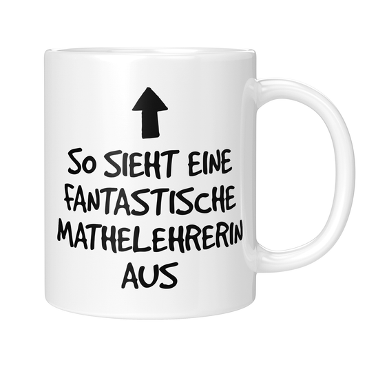 CupHaven® Mathelehrer Tasse - Fantastische Mathelehrerin - Geschenk für Mathelehrer und Mathelehrerinnen