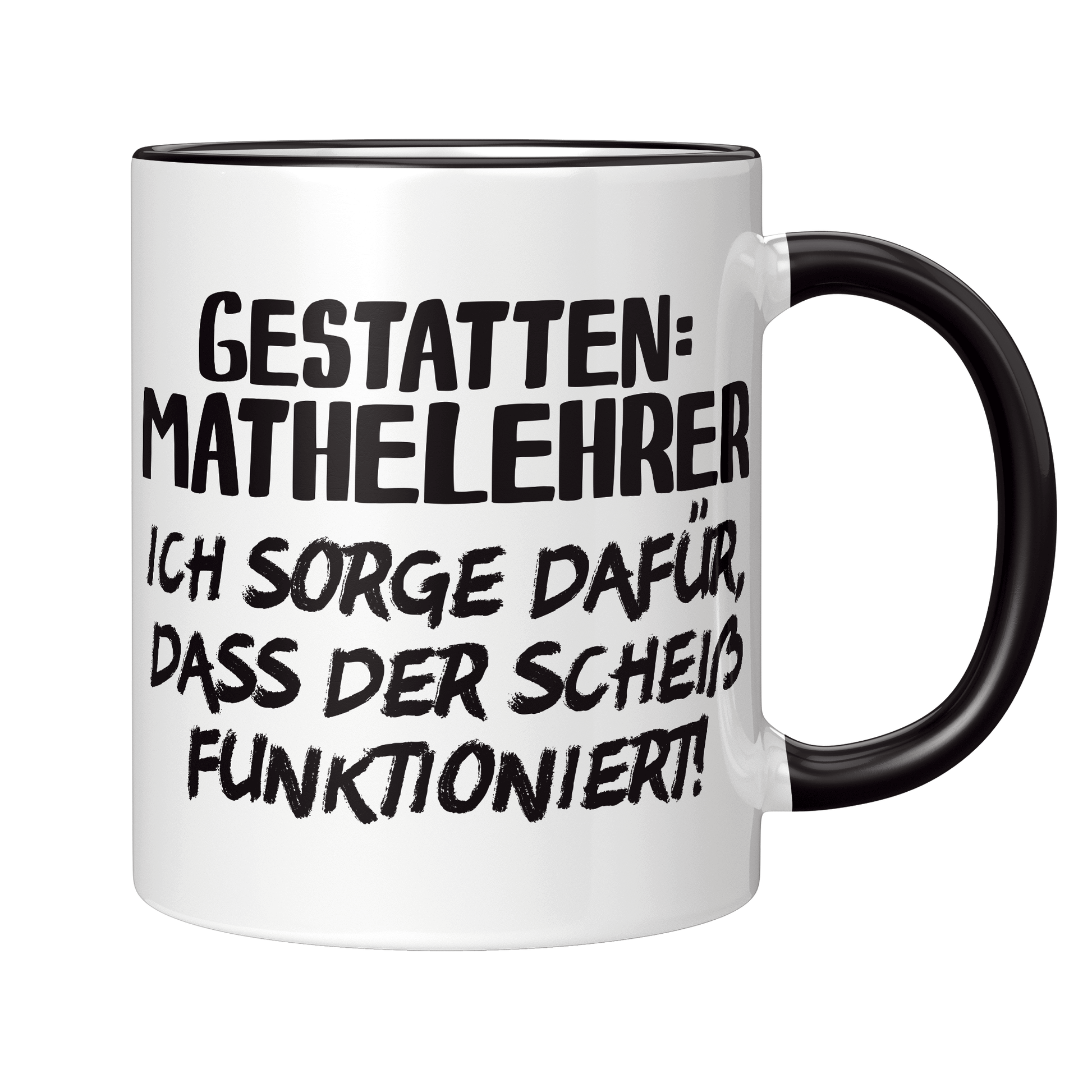 Mathelehrer Tasse - Gestatten: Mathelehrer (Mathe, Lehrer, Geschenk)