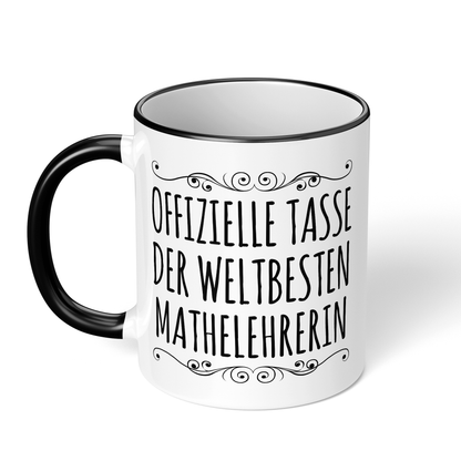 CupHaven® Mathelehrer Tasse - Weltbeste Mathelehrerin - Geschenk für Mathelehrer und Mathelehrerinnen