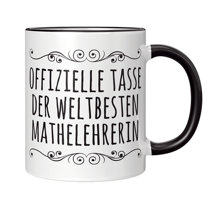 Mathelehrer Tasse - Weltbeste Mathelehrerin (Mathe, Lehrer, Geschenk)