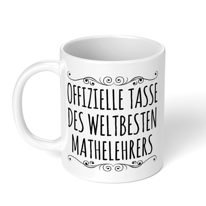 CupHaven® Mathelehrer Tasse - Weltbester Mathelehrer - Geschenk für Mathelehrer und Mathelehrerinnen