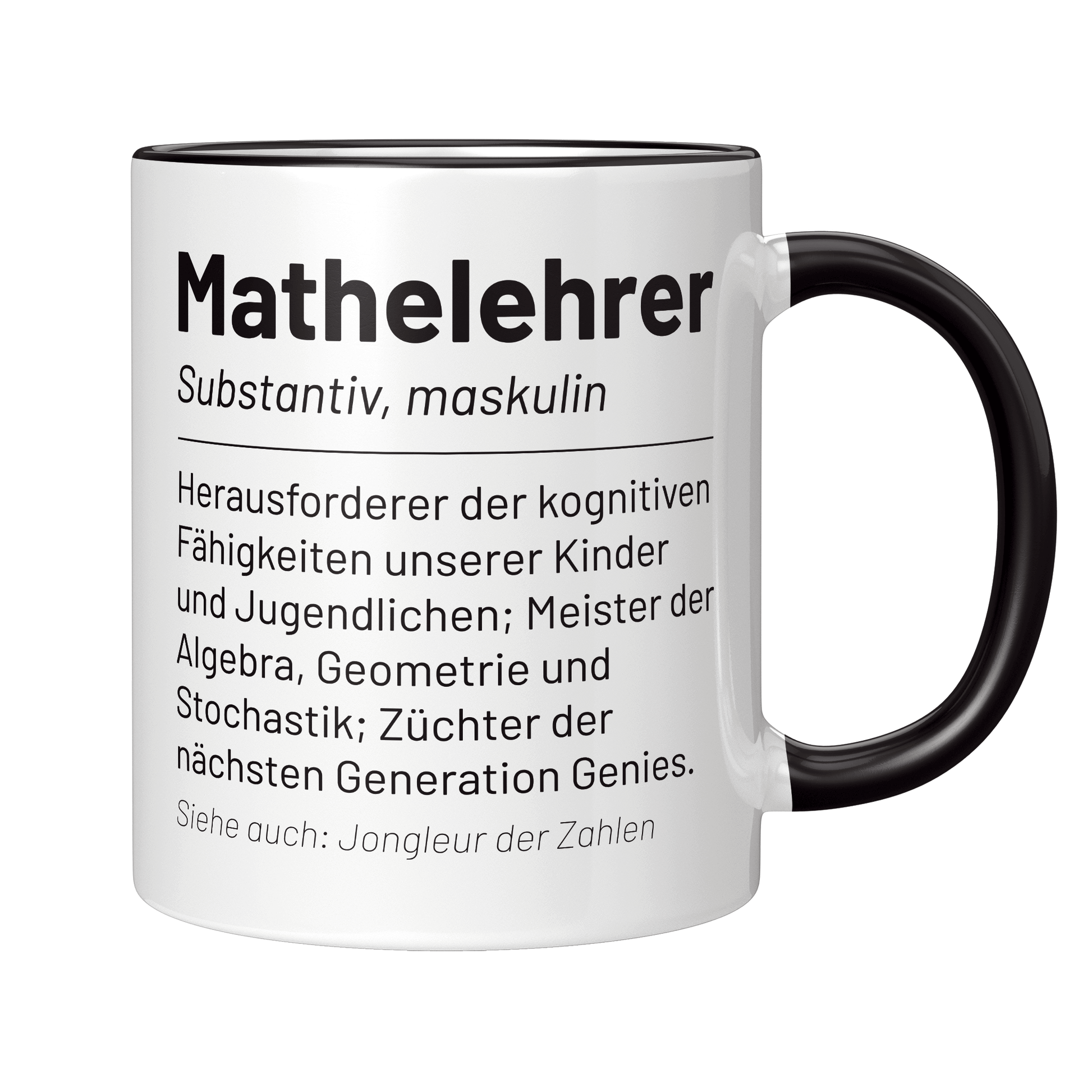 Mathelehrer Tasse - Wörterbuch: Mathelehrer (Mathelehrerin, Mathe, Lehrer, Geschenk)
