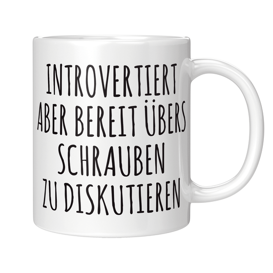 Mechaniker Tasse - Introvertierter Mechaniker (KFZ-Mechaniker, Schrauber, Geschenk)