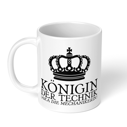 CupHaven® Mechaniker Tasse - Königin der Technik (aka die Mechanikerin) - Geschenk für Mechaniker und Mechanikerinnen