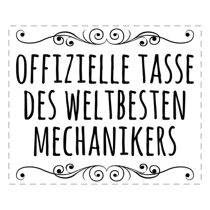 Mechaniker Tasse - Weltbester Mechaniker (KFZ-Mechaniker, Geschenk)