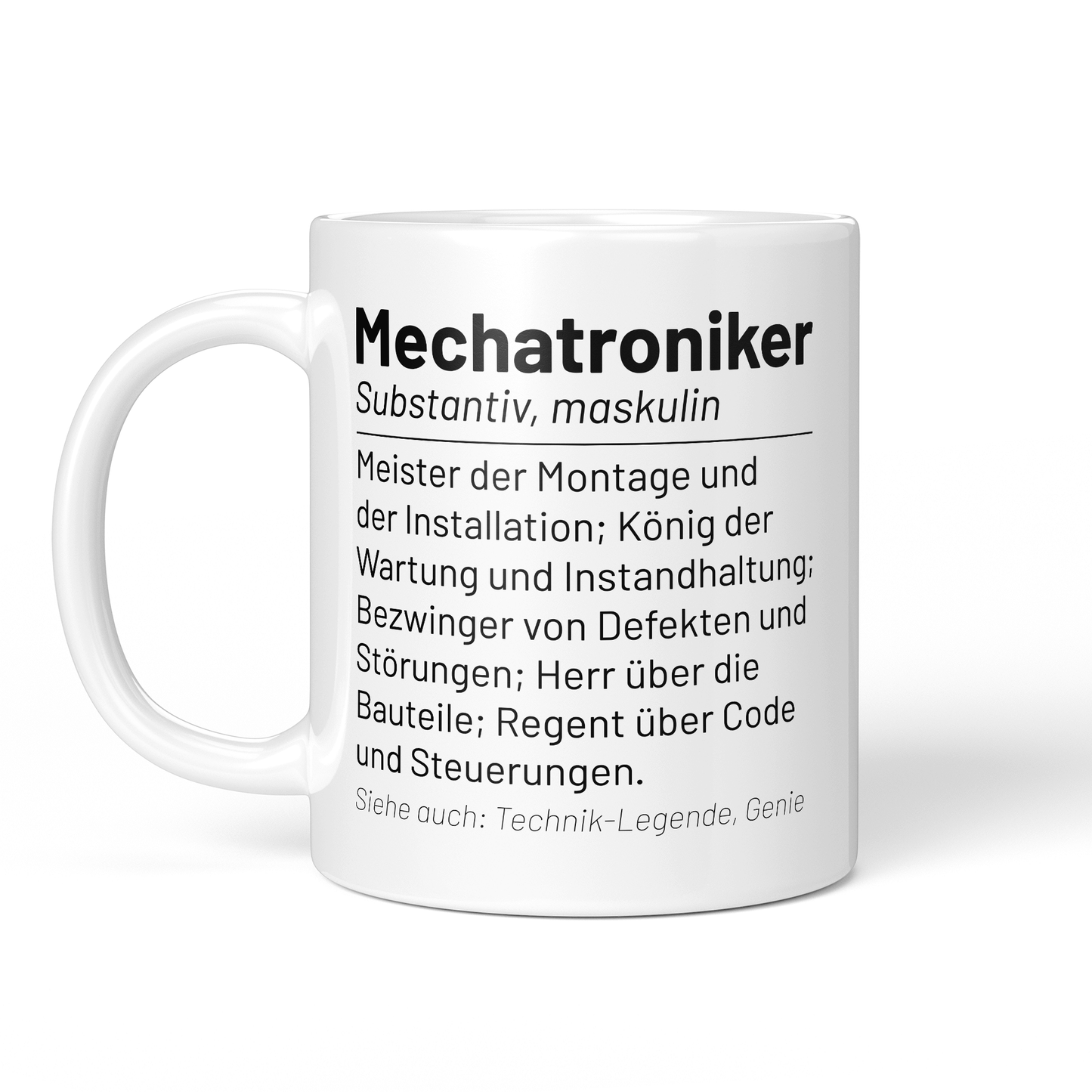 CupHaven® Mechatroniker Tasse - Wörterbuch "Mechatroniker" - Geschenk für Mechatroniker und Mechatronikerinnen
