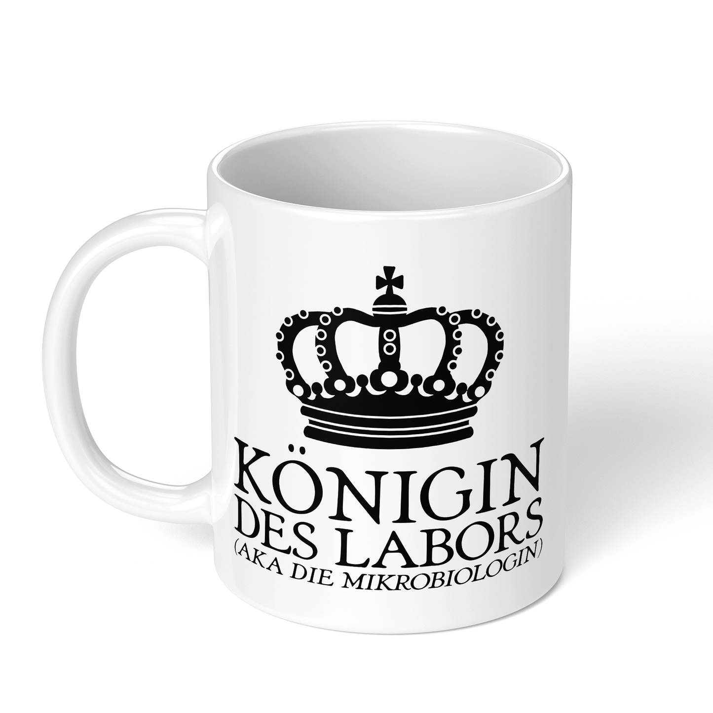 CupHaven® Mikrobiologie Tasse - Königin des Labors (aka die Mikrobiologin) - Geschenk für Mikrobiologen und Mikrobiologinnen