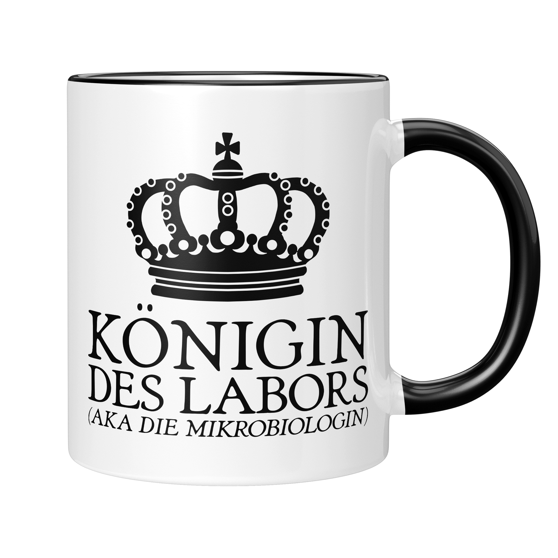 CupHaven® Mikrobiologie Tasse - Königin des Labors (aka die Mikrobiologin) - Geschenk für Mikrobiologen und Mikrobiologinnen