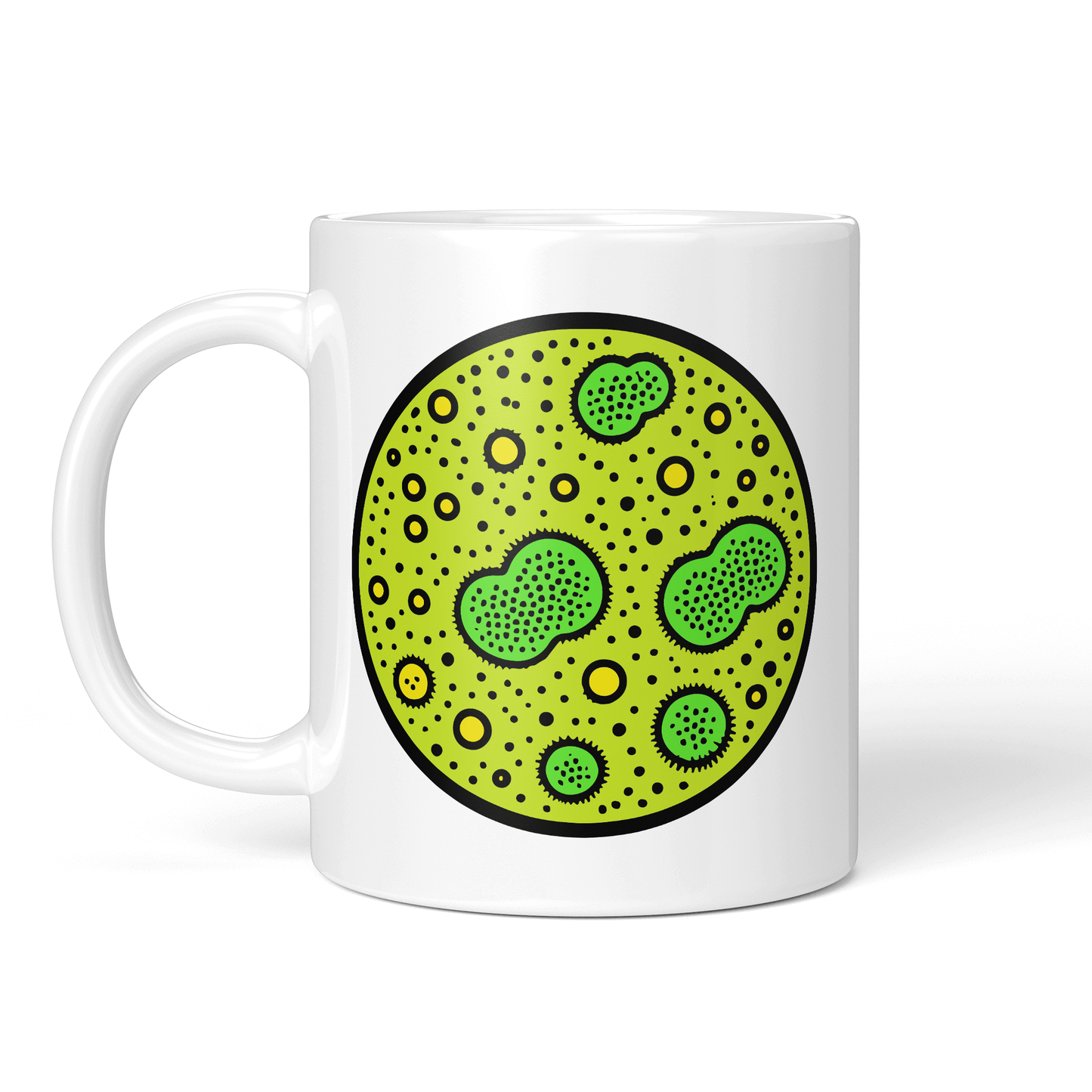 CupHaven® Mikrobiologie Tasse - Kultivierte Petrischale - Geschenk für Mikrobiologen und Mikrobiologinnen
