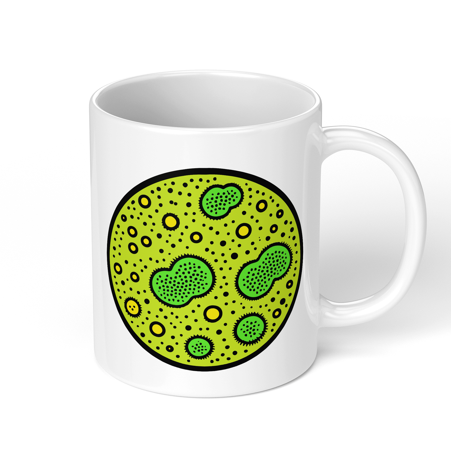 CupHaven® Mikrobiologie Tasse - Kultivierte Petrischale - Geschenk für Mikrobiologen und Mikrobiologinnen