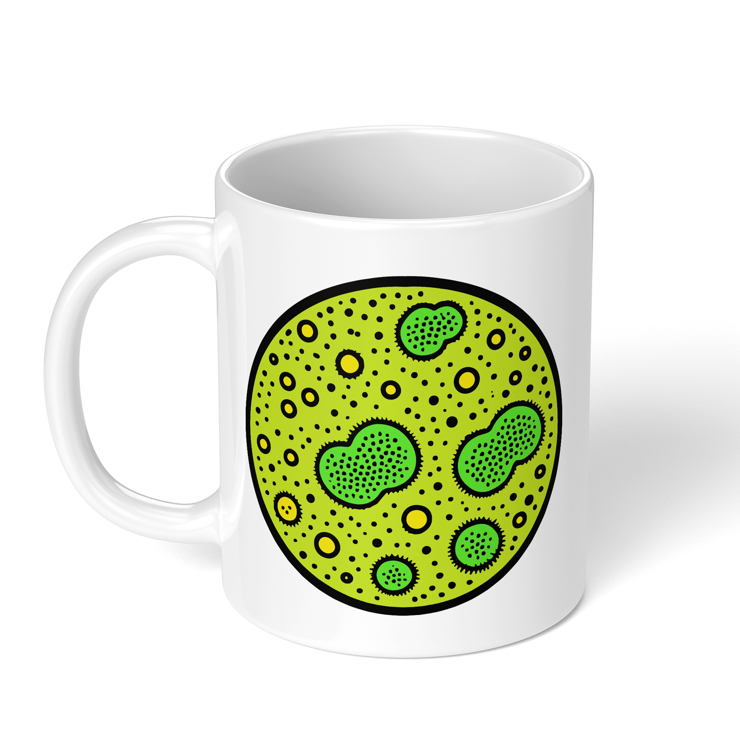 CupHaven® Mikrobiologie Tasse - Kultivierte Petrischale - Geschenk für Mikrobiologen und Mikrobiologinnen