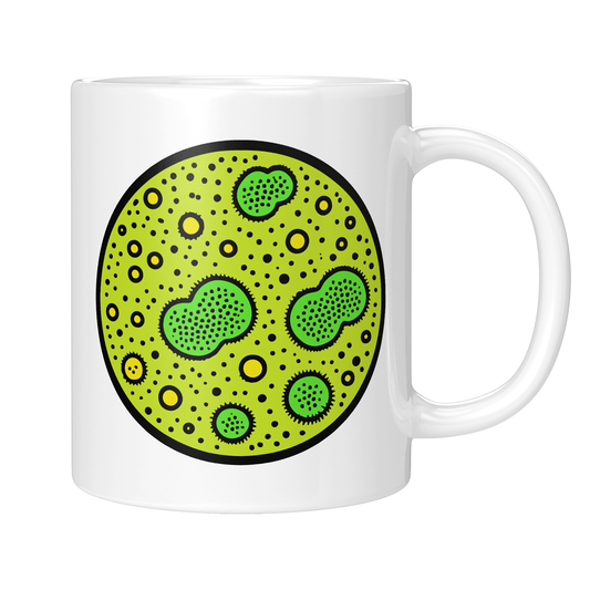 Mikrobiologie Tasse - Kultivierte Petrischale (Mikrobiologe, Mikrobiologin, Geschenk)