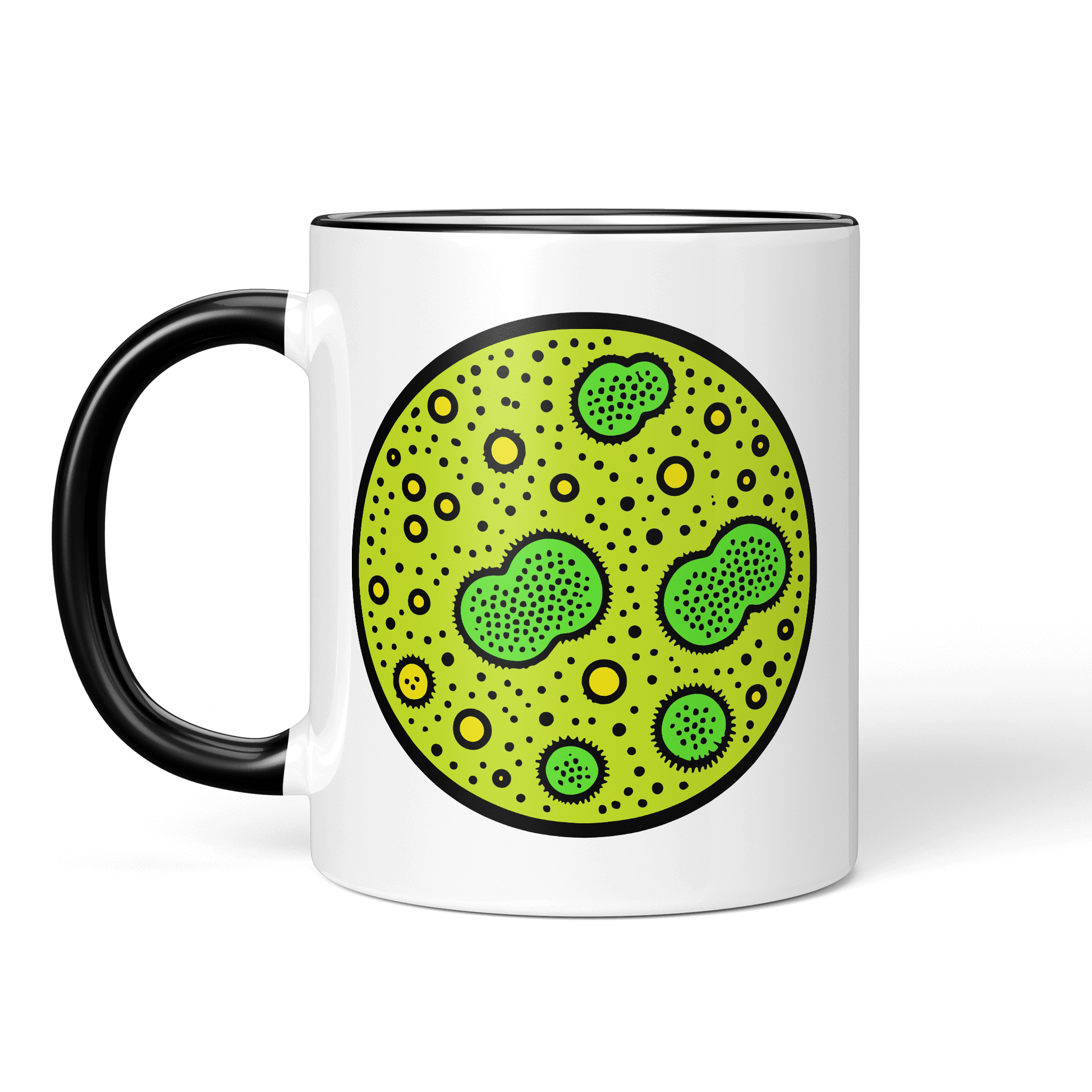 CupHaven® Mikrobiologie Tasse - Kultivierte Petrischale - Geschenk für Mikrobiologen und Mikrobiologinnen