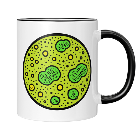 Mikrobiologie Tasse - Kultivierte Petrischale (Mikrobiologe, Mikrobiologin, Geschenk)