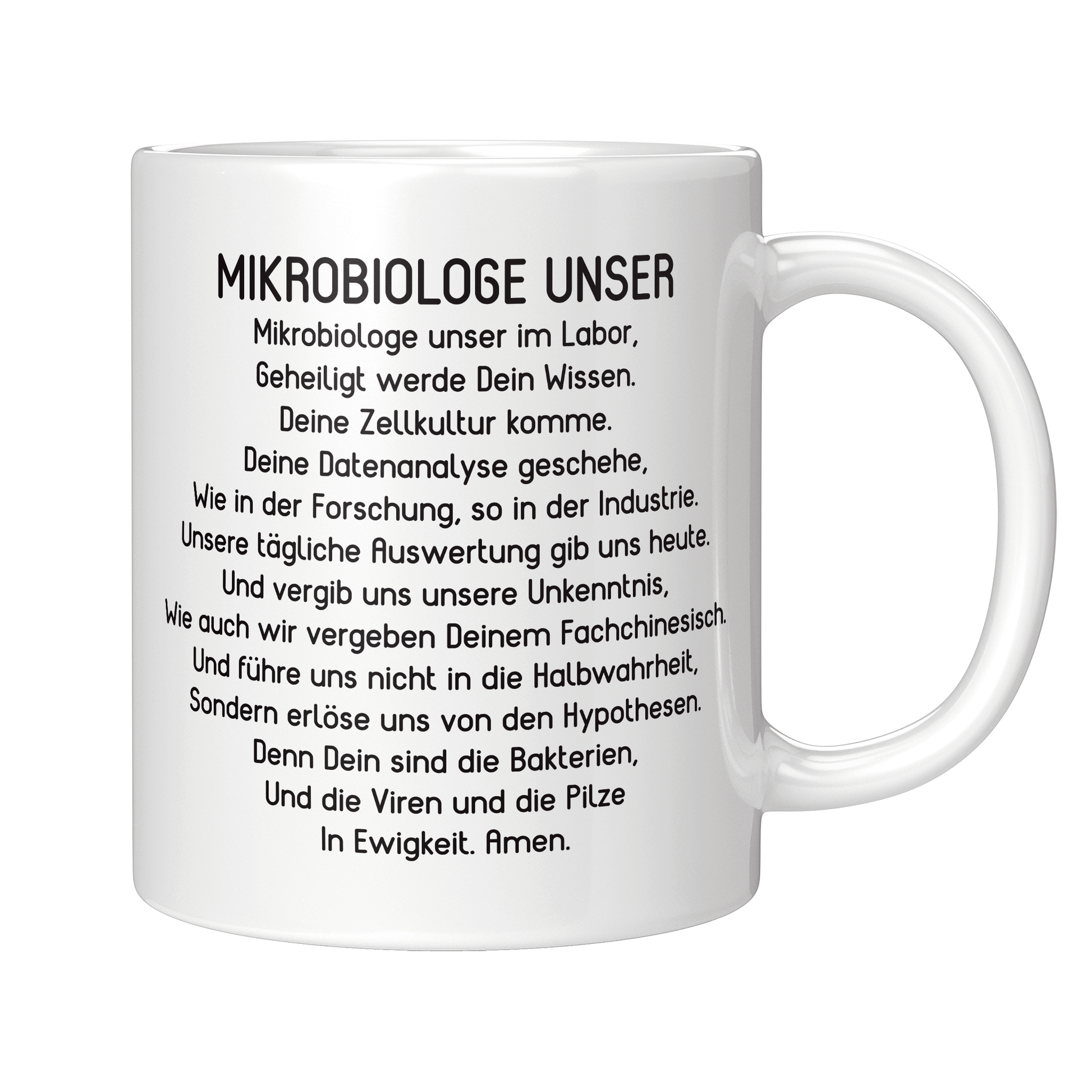 Mikrobiologie Tasse Mikrobiologe Unser Gebet