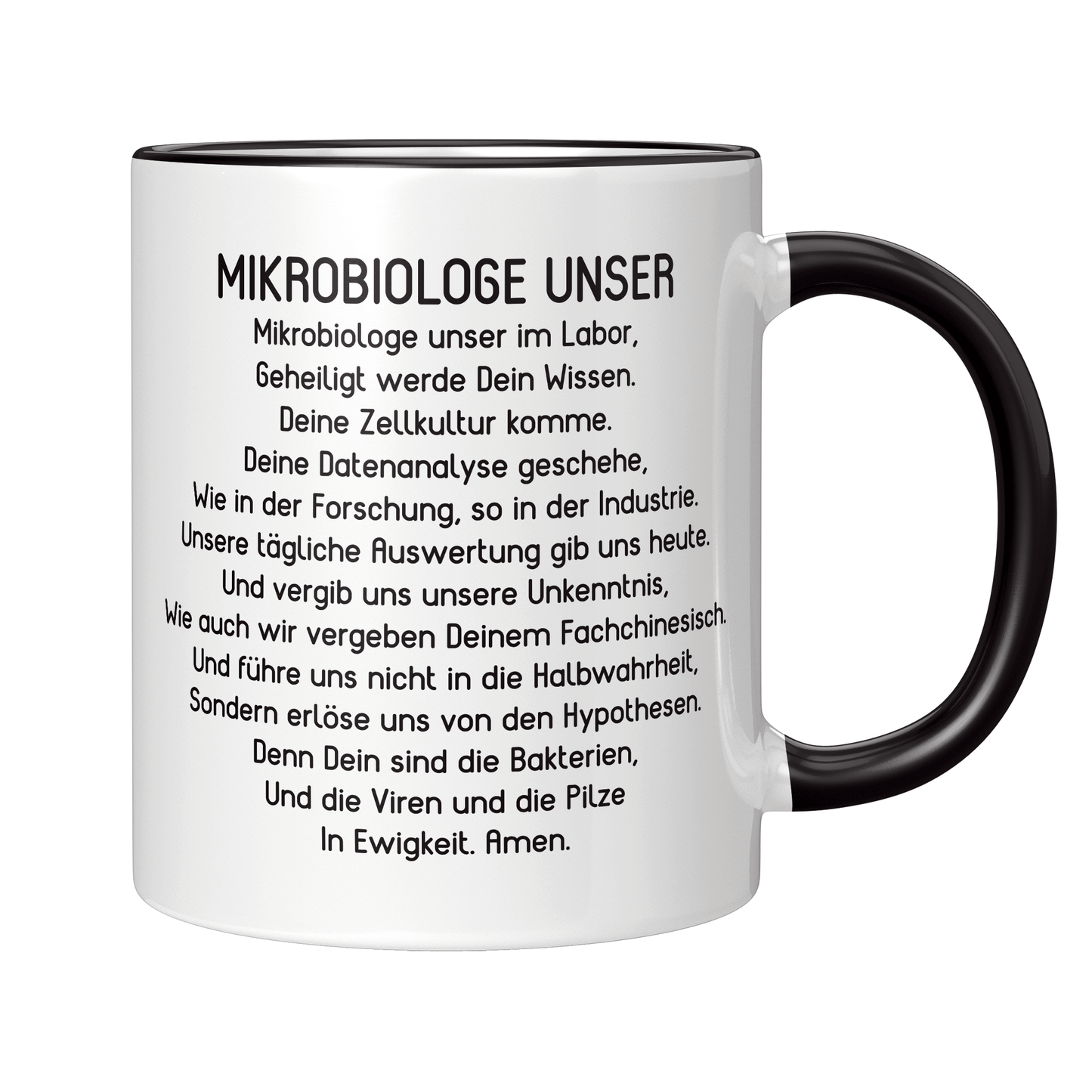 Mikrobiologie Tasse Mikrobiologe Unser Gebet