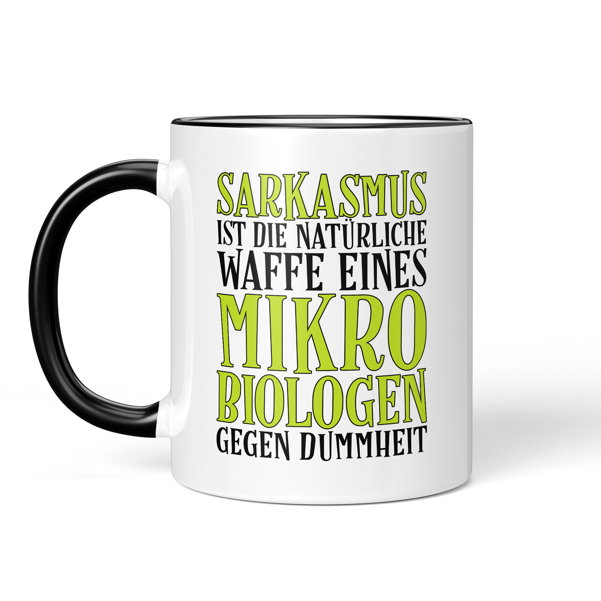 CupHaven® Mikrobiologie Tasse - Sarkasmus eines Mikrobiologen - Geschenk für Mikrobiologen und Mikrobiologinnen