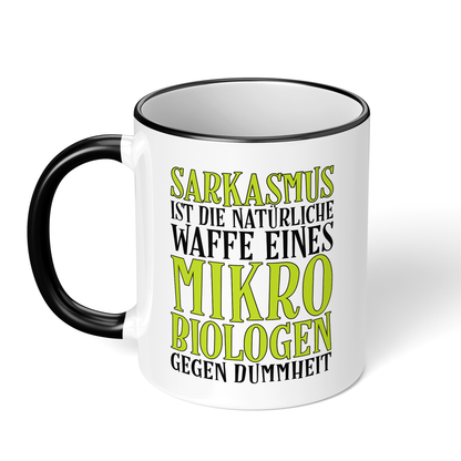 CupHaven® Mikrobiologie Tasse - Sarkasmus eines Mikrobiologen - Geschenk für Mikrobiologen und Mikrobiologinnen