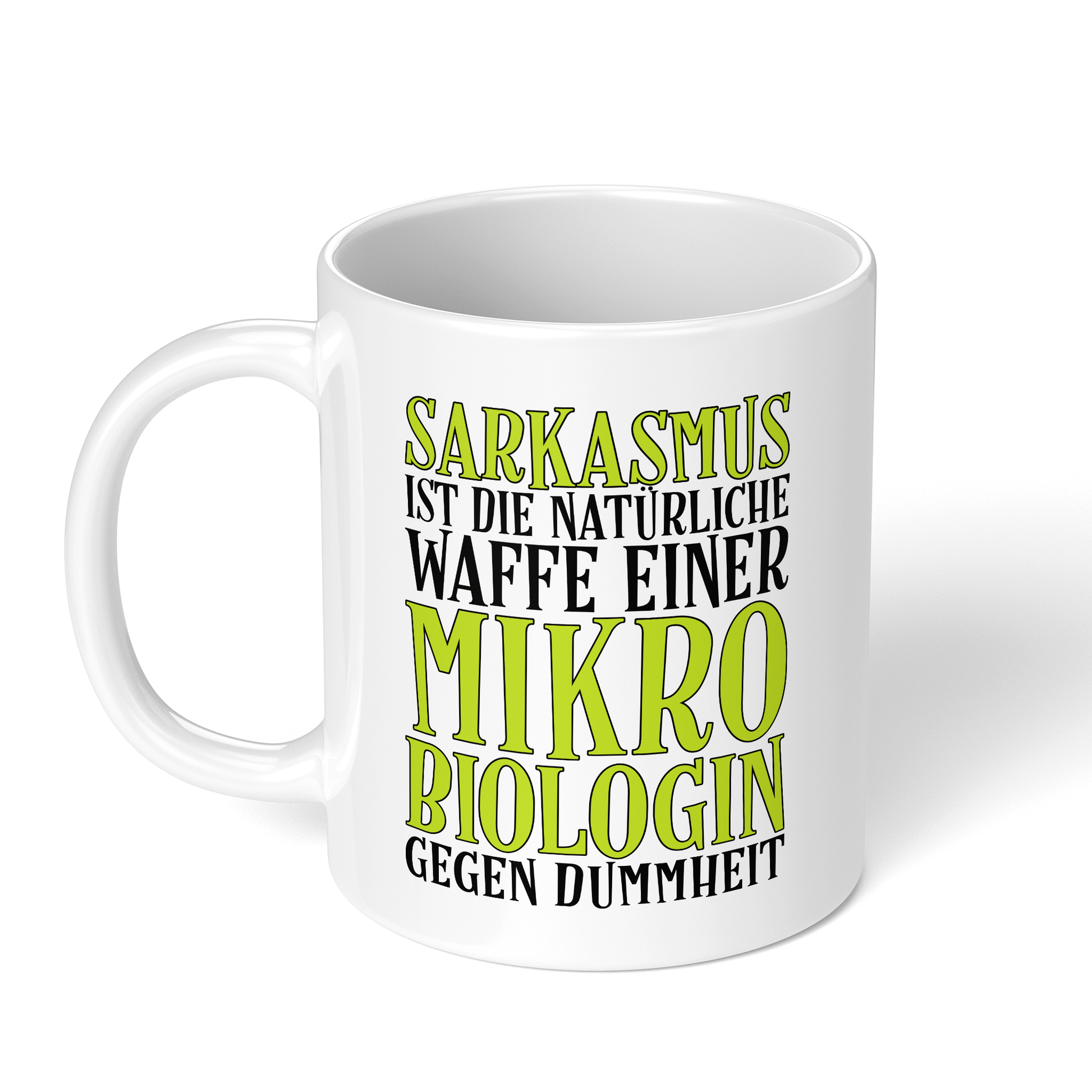 CupHaven® Mikrobiologie Tasse - Sarkasmus einer Mikrobiologin - Geschenk für Mikrobiologen und Mikrobiologinnen