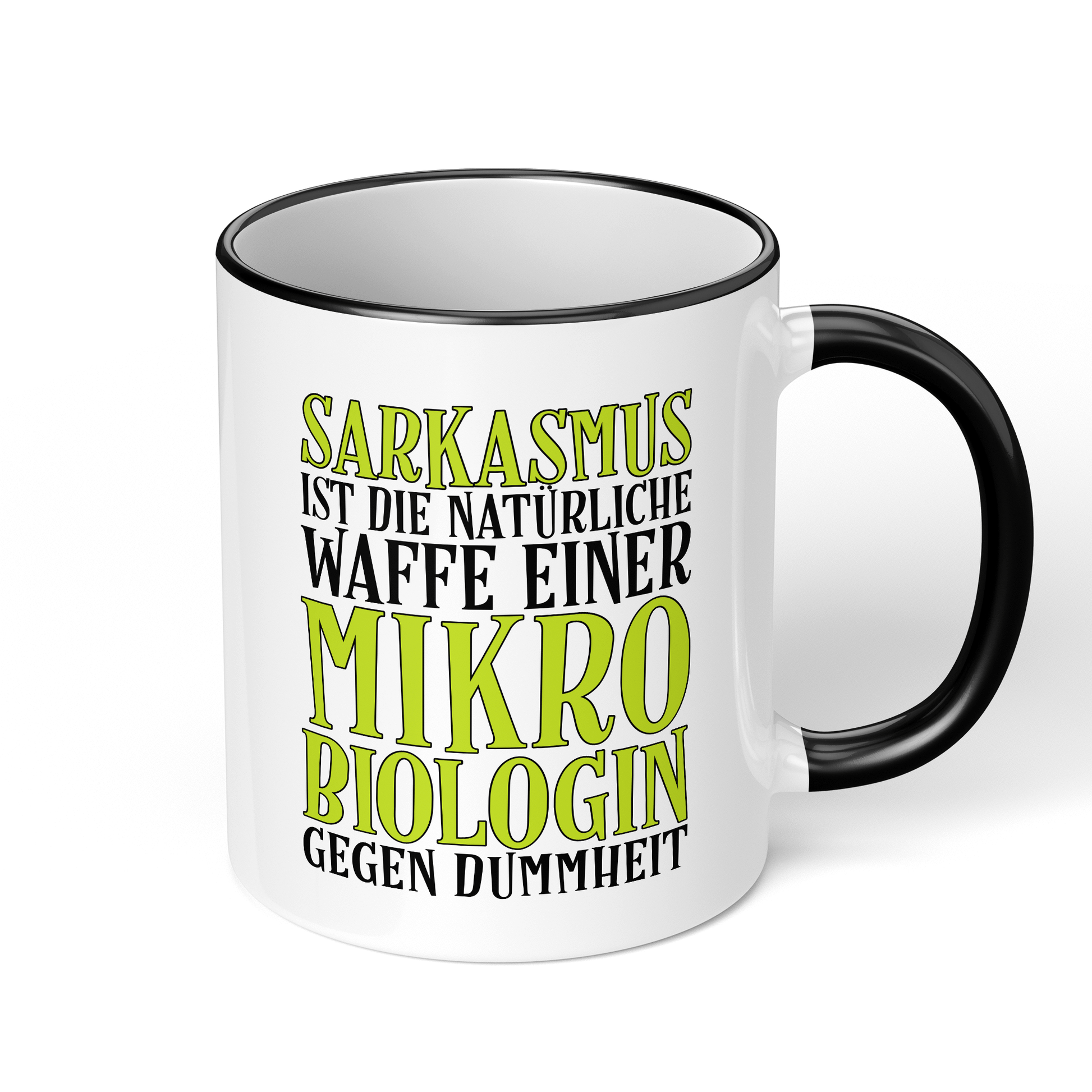 CupHaven® Mikrobiologie Tasse - Sarkasmus einer Mikrobiologin - Geschenk für Mikrobiologen und Mikrobiologinnen
