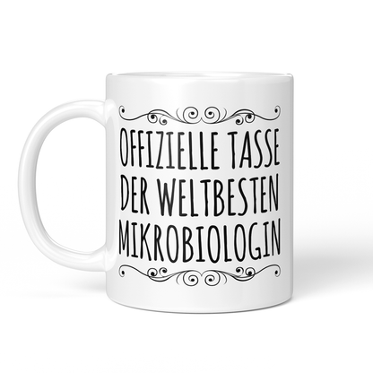 CupHaven® Mikrobiologie Tasse - Weltbeste Mikrobiologin - Geschenk für Mikrobiologen und Mikrobiologinnen