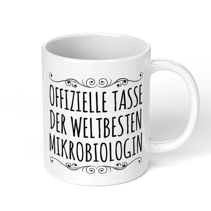 CupHaven® Mikrobiologie Tasse - Weltbeste Mikrobiologin - Geschenk für Mikrobiologen und Mikrobiologinnen